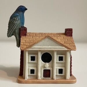 Lenox Garden Birdhouse Miniature Bluebird Thimble - Birds